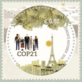 COP 21 - Paris 2015<br />Timbre à 0,80 € émis par l´ONU