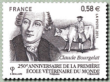250ème anniversaire de la
   première école vétérinaire du monde
   Claude Bourgelat