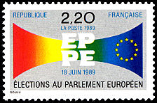 Image du timbre Elections au Parlement Européen 18 juin 1989