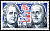 Le timbre du bicentenaire de l´indépendance des États-Unis
