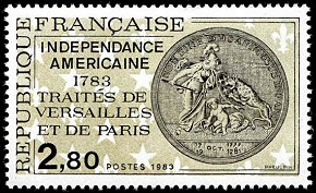 Image du timbre Indépendance américaine 1783-Traités de Versailles et de Paris