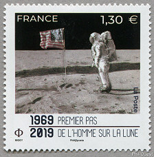 1969 - 2019 Premier pas de l'Homme sur la Lune