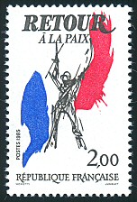 Image du timbre 40ème anniversaire de la Victoire de 1945Retour à la Paix