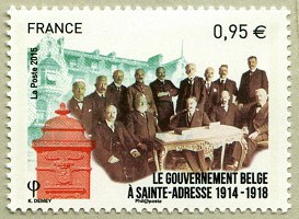 Image du timbre Le gouvernement belge à Sainte-Adresse 0,95 €