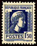 Image du timbre 1F50 bleu