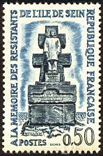 Image du timbre Île de SeinA la mémoire des Résistants de l´Île de Sein