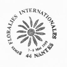 Oblitération 1er jour du bureau temporaire
des Floralies internationales de Nantes