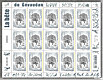 La bête du Gévaudan - Feuillet de 15 timbres