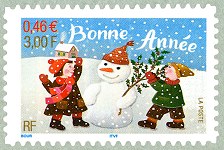 Image du timbre Bonne année - Timbre issu du carnet
-
Autoadhésif 2 bandes phosphorescentes