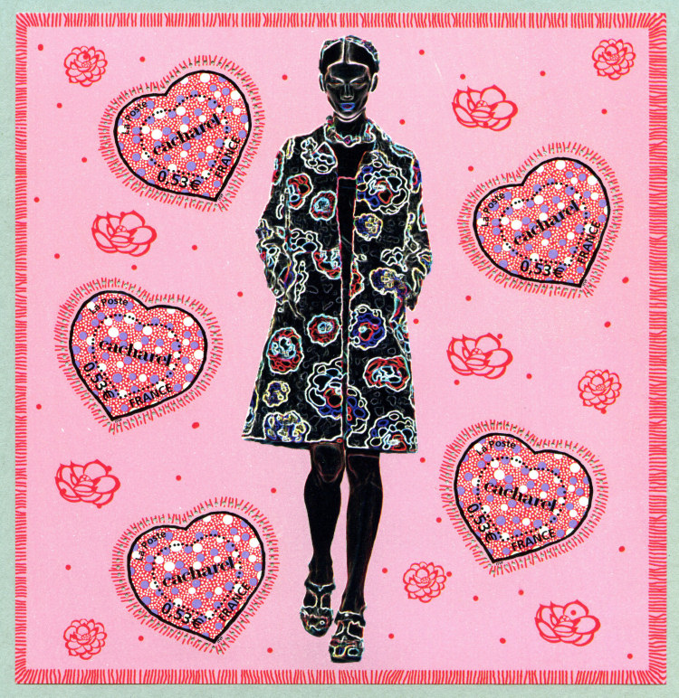 Image du timbre Bloc-feuillet coeur de Cacharel