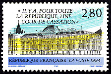 Image du timbre Il y a, pour toute la République,-une Cour de Cassation