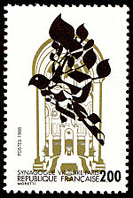 Image du timbre La grande Synagogue de la rue de la Victoire