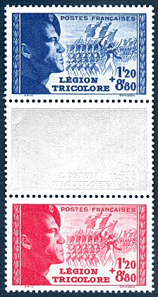 Image du timbre Légion tricolore - Triptyque