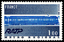 Image du timbre RATP - Le Métro Régional