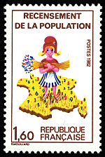 Image du timbre Recensement de la population
