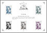 Les timbres du bloc-feuilletPatrimoine de la philatélie de 2022