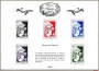Les 5 timbres de la collection des trésors de la philatélie 2016