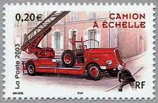 Image du timbre Voiture de pompiers - Grande échelle