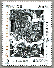 Image du timbre Mythes et légendes - La fée Mélusine