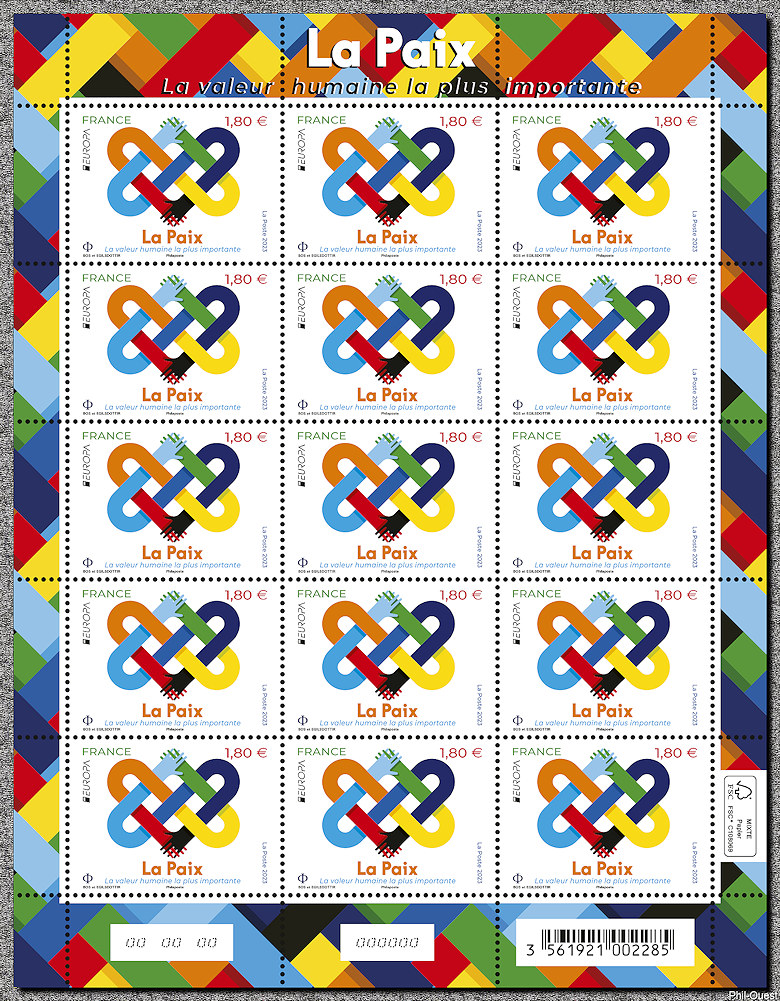 Image du timbre La Paix - La plus haute valeur de l'humanité
