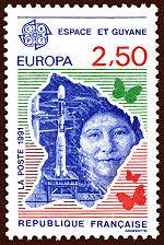 Image du timbre Espace et Guyane