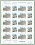 La feuille de  10 timbres de Valenciennes 2021