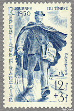 Journée du timbre 1950<br />Facteur rural