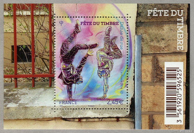 Image du timbre Le timbre sur feuillet
