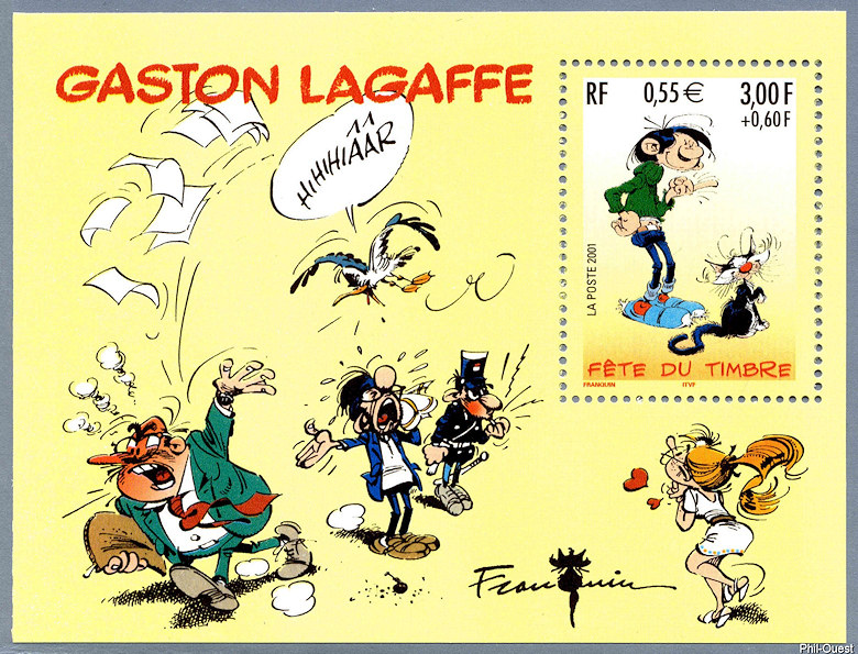 Image du timbre Bloc-feuillet Gaston Lagaffe