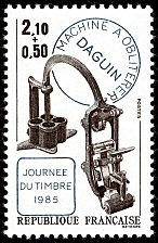 Journée du timbre 1985<BR>Machine à oblitérer Daguin