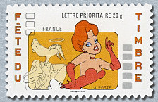 Image du timbre La girl - timbre autoadhésif