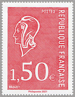 Marianne rouge à 1,50 €