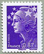 0,87 euro violet