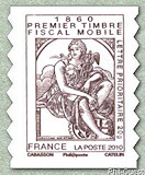 1860 Premier timbre fiscal mobile