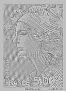 Image du timbre 5 euros argent autoadhésif