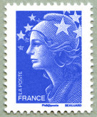 Image du timbre Sans valeur faciale bleu