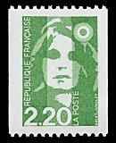 Image du timbre Marianne de Briat 2F20 vert pour roulette