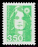 Image du timbre Marianne de Briat 3F50 vert-jaune