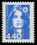 Image du timbre Marianne de Briat 4F40 bleu