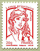 Image du timbre Marianne de Ciappa et Kawena-Lettre prioritaire jusqu'à 20g
