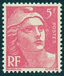 Image du timbre Marianne de Gandon 5 F rose