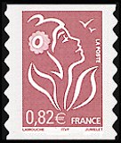 La Marianne de Lamouche brun clair 0,82 €<br />auto-adhésif - Mention ITVF