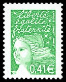 Marianne de Luquet 0,41 € vert 
