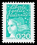 Image du timbre Marianne de Luquet 0 F 20 émeraude
