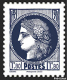 Image du timbre Cérès  1938 1€80