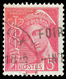 Image du timbre Mercure 5c rose1ère série