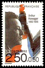 Image du timbre Arthur Honegger 1892-1955