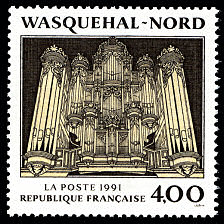 Image du timbre Wasquehal - Nord-Le buffet d'orgue