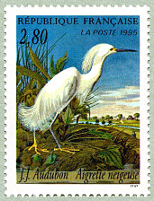 Image du timbre Aigrette neigeuse - Egretta thula