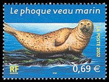 Image du timbre Le phoque veau marin